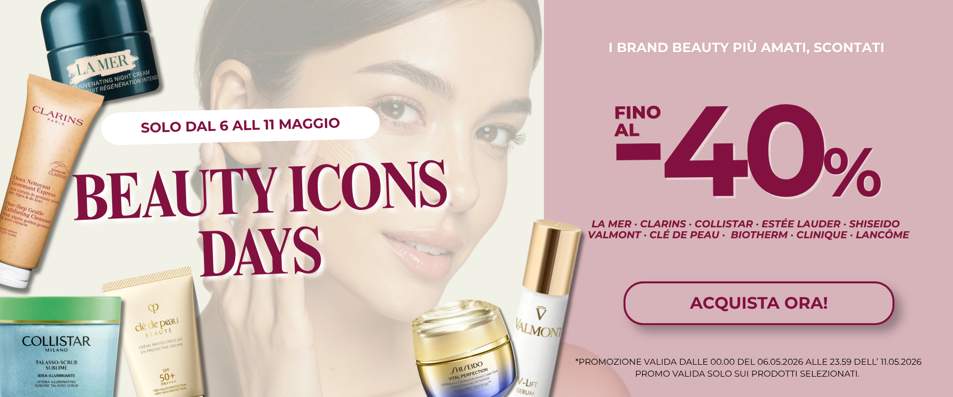 Beauty Icons Days: i brand beauty più amati fino al -40%