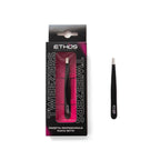 Pinzetta nera professionale punta retta