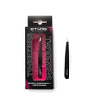 Pinzetta nera professionale punta obliqua