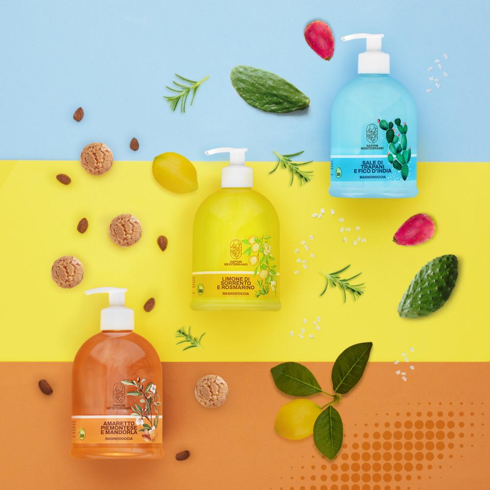 Limone di sorrento e rosmarino bagnodoccia