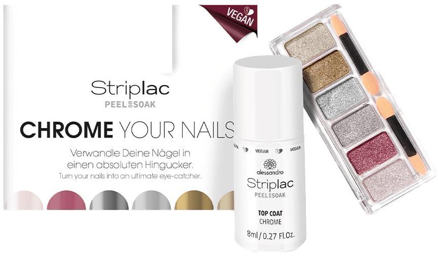 Striplac peel or soak chrome set