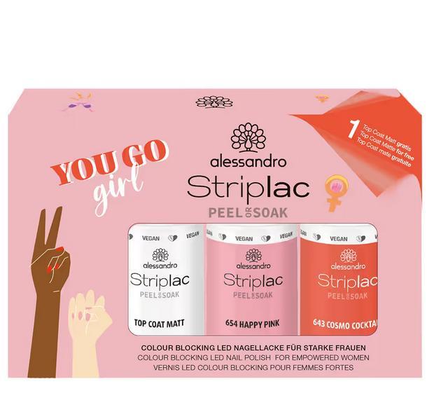 Striplac peel or soak you go, girl set