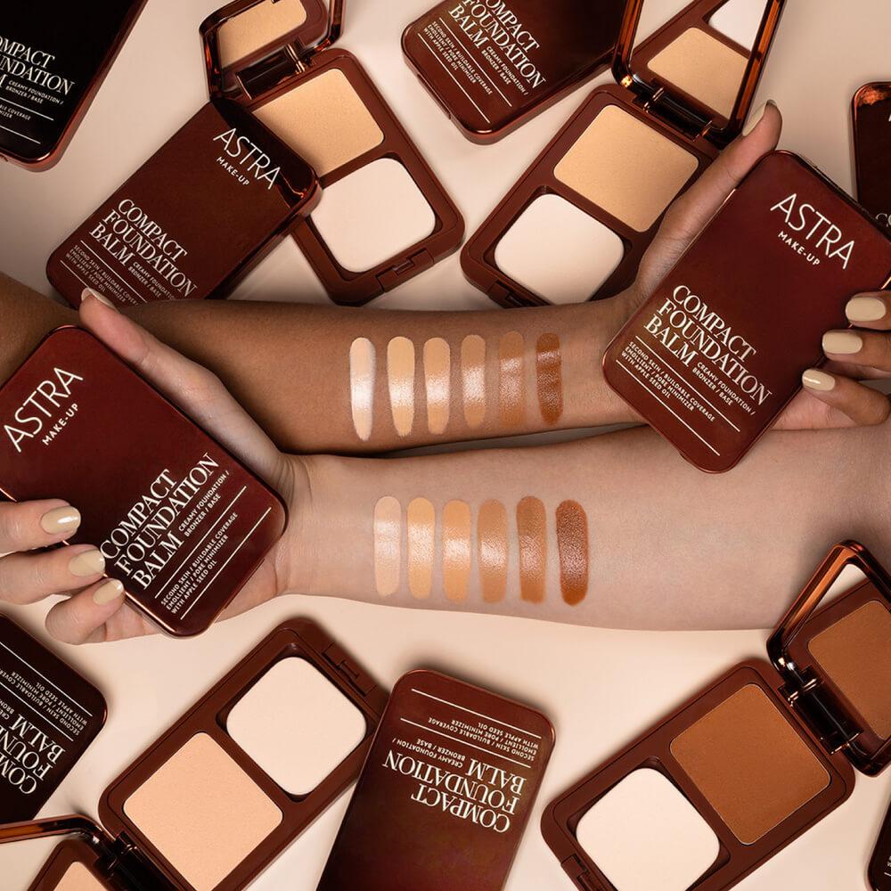 Compact foundation balm creamy foundation