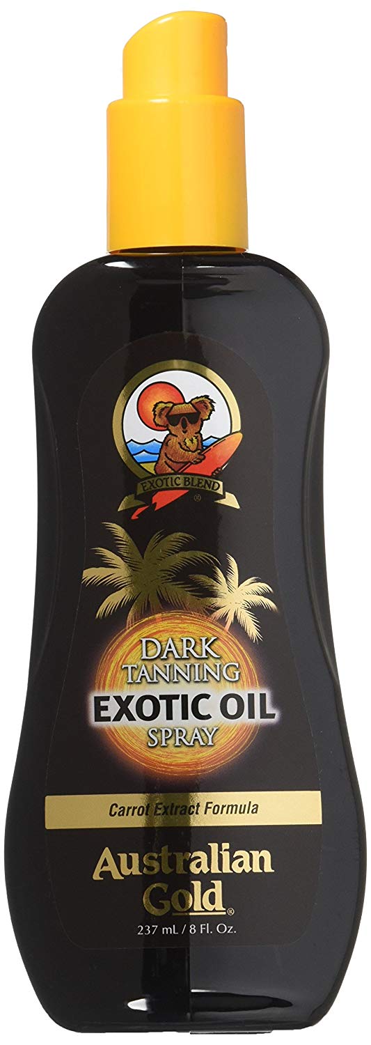 Dark tanning exotic intensifier oil spray