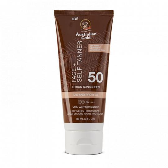 Spf 50 face + self tanner