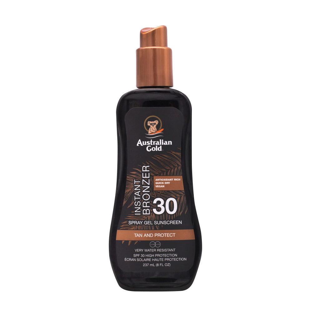 Spray gels con effetto bronze spf 30