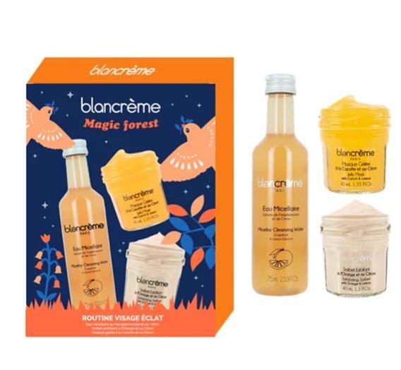 Foresta magica essenziale viso lucente carota limone