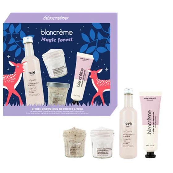 Foresta magica rituale corpo cocco litchi