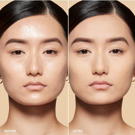 Sheer finish pressed powder