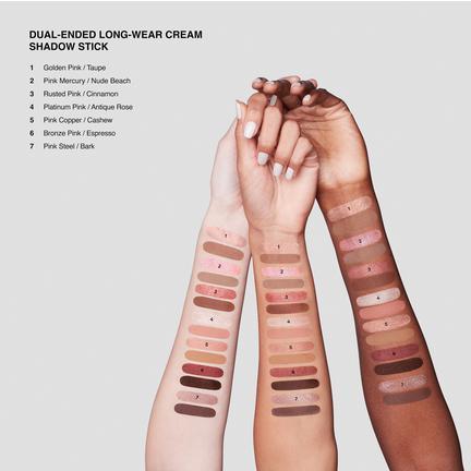 Long-wear cream shadow stick duo
