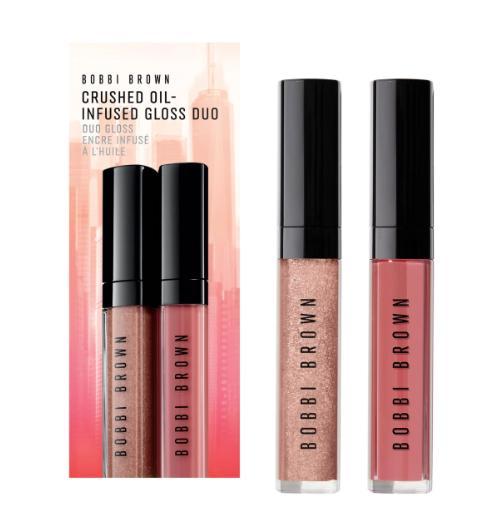 Crushed oil-infused gloss duo