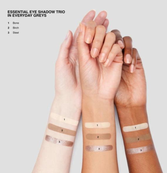 Essential eye shadow trios everyday greys