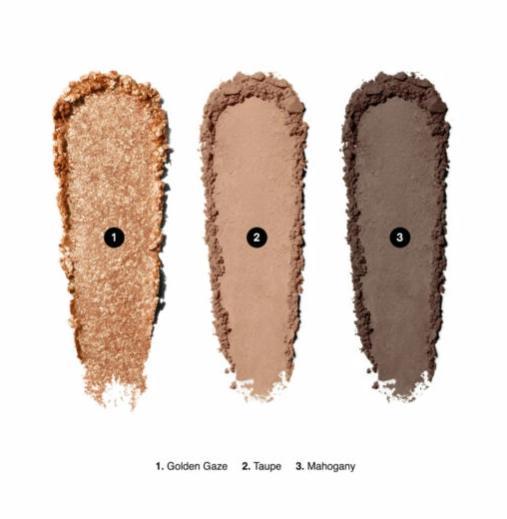 Essential eye shadow trios golden hour