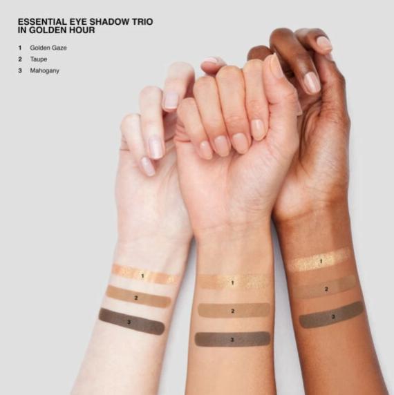 Essential eye shadow trios golden hour