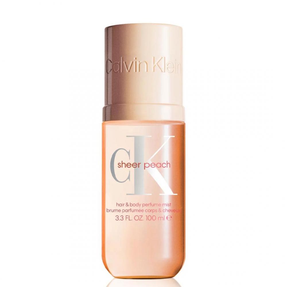 Sheer peach hair & body perfume mist