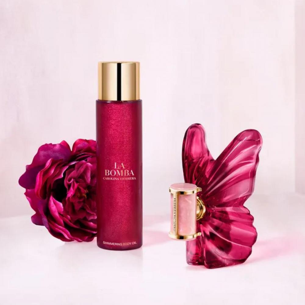 La bomba shimmering body oil