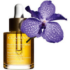 Huile orchidée bleue pelle disidratata