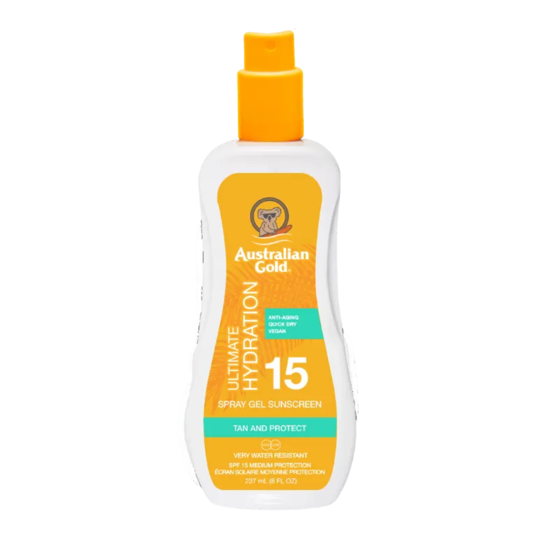 Spray gels spf 15