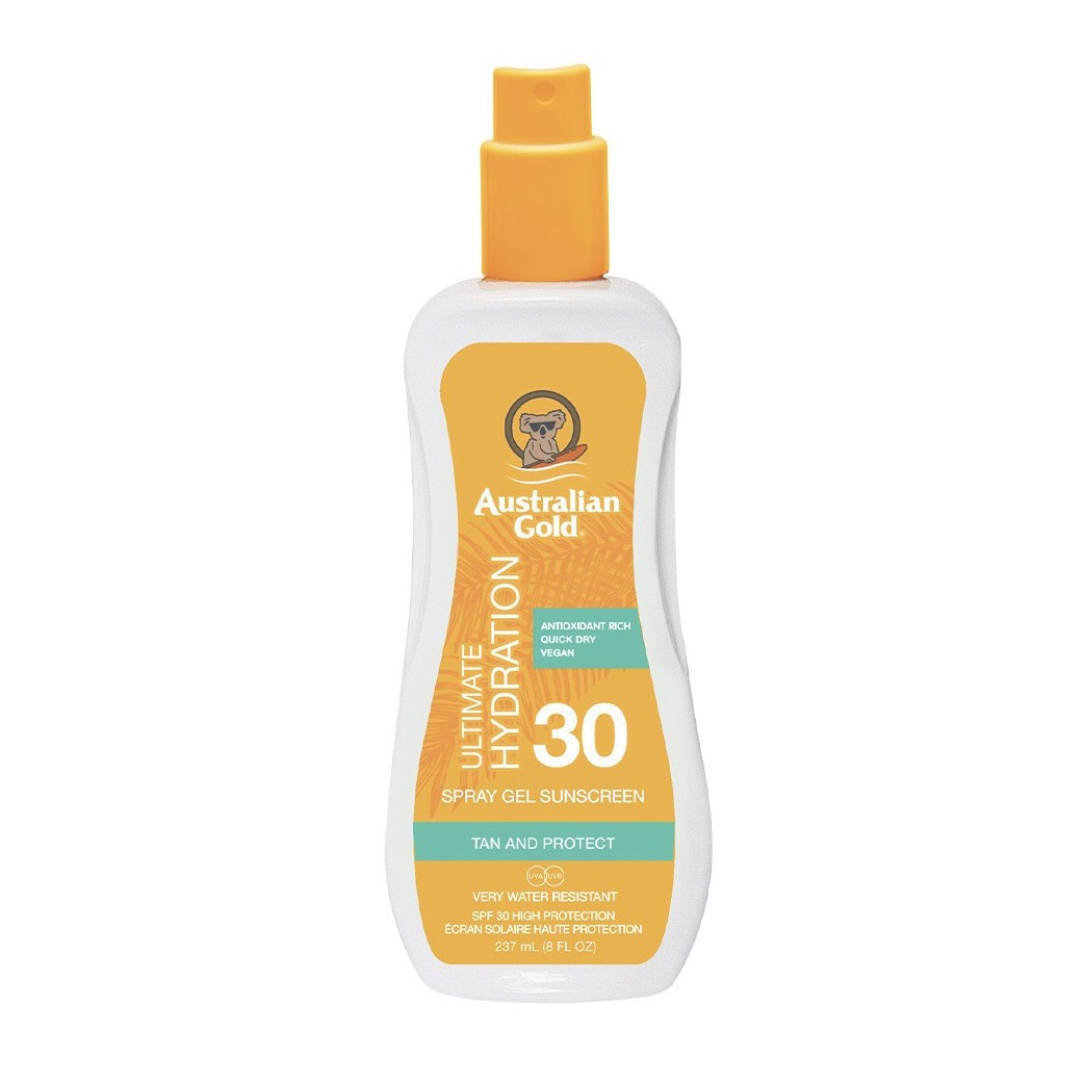 Spray gels spf 30