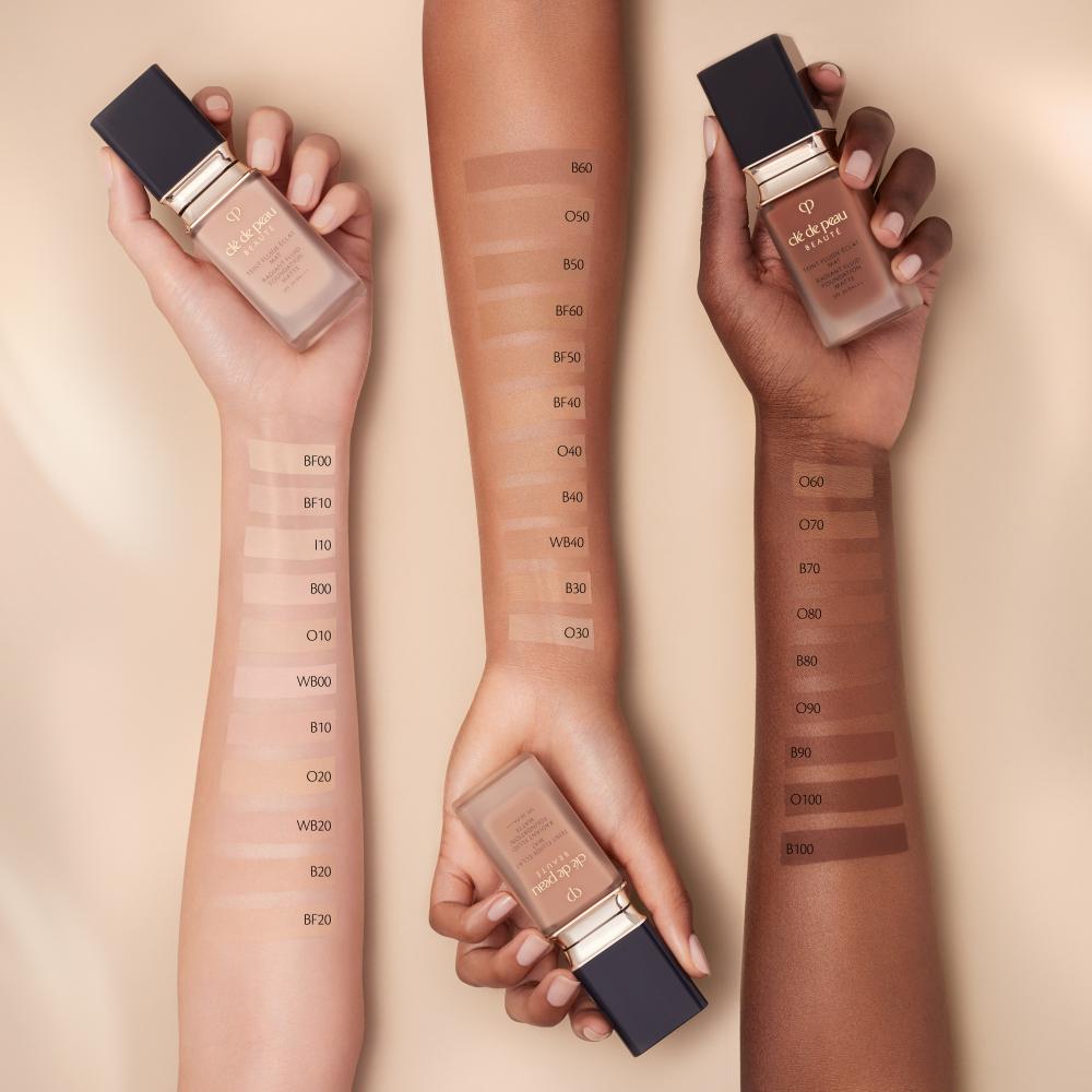 Radiant fluid foundation matte