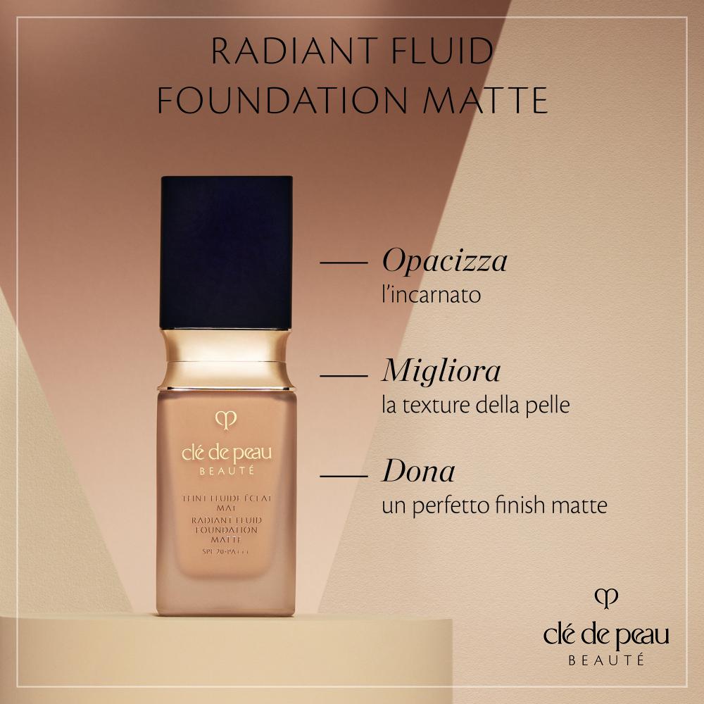 Radiant fluid foundation matte