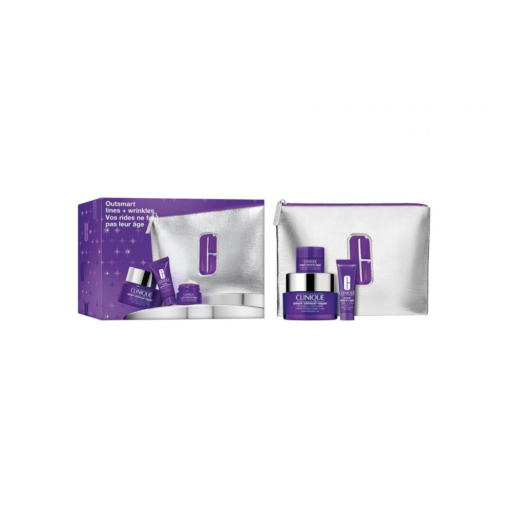 Clinique outsmart lines + wrinkles – cofanetto trattamento viso