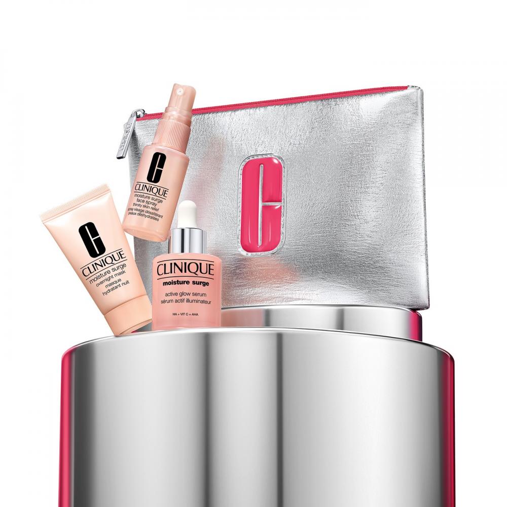 Clinique glow all over set – moisture surge active glow serum confezione