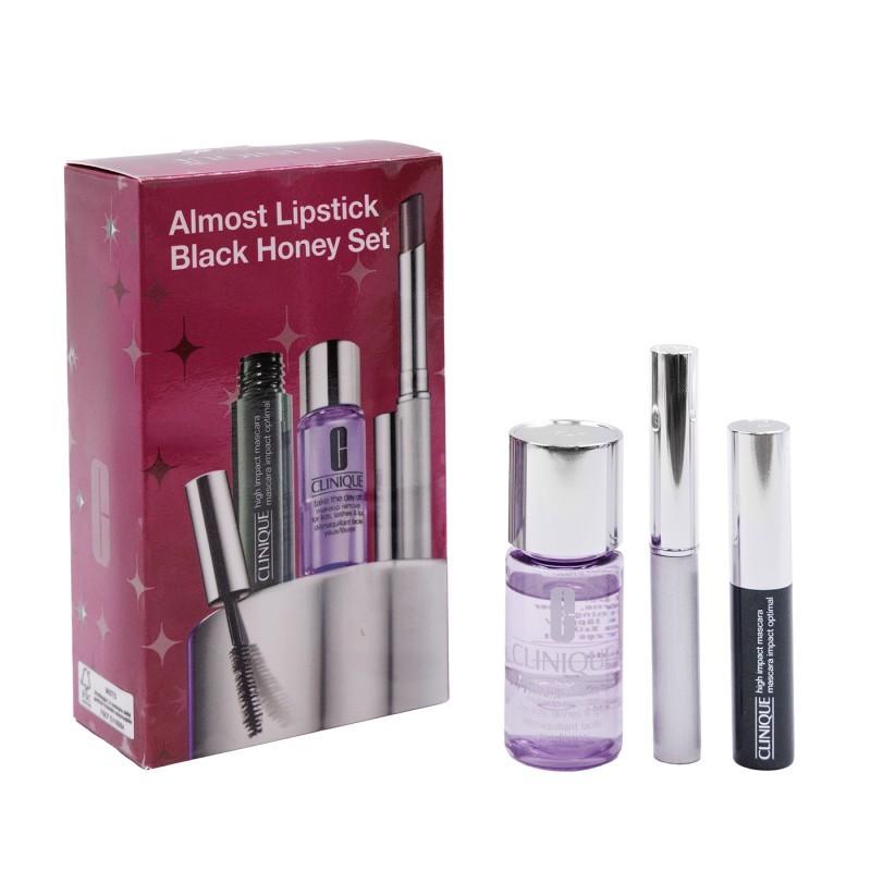 Clinique almost lipstick black honey set