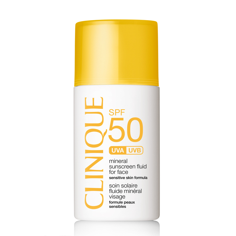 Mineral sunscreen fluid for face spf 50