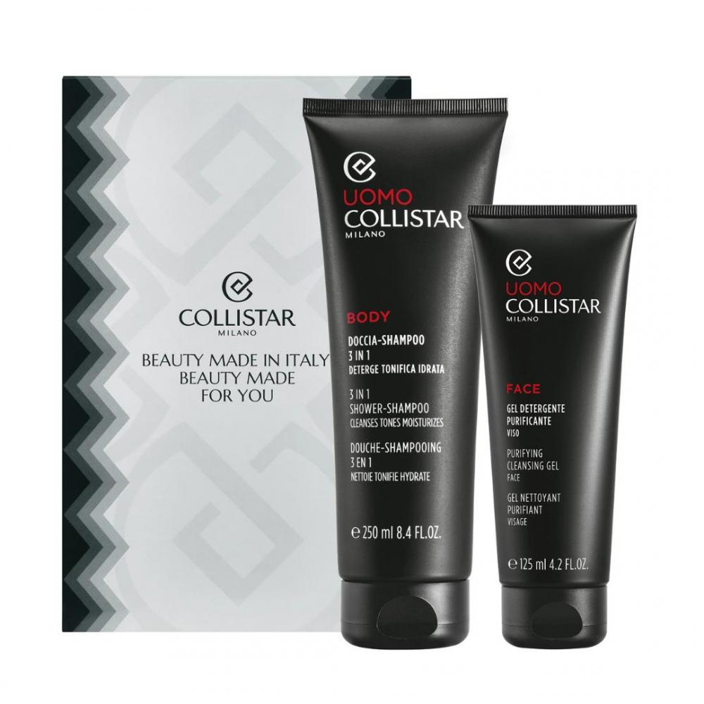 Linea uomo cofanetto doccia-shampoo 3in1 + gel detergente purificante