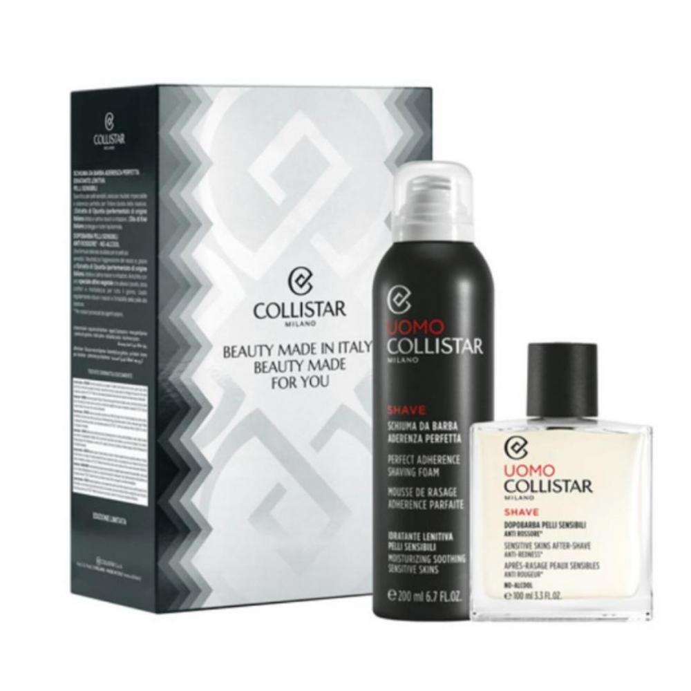 Linea uomo cofanetto schiuma da barba aderenza perfetta idratante lenitiva