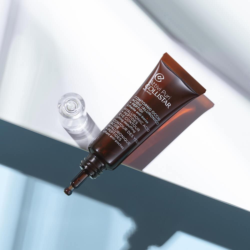 Attivi puri contorno occhi acido ialuronico + peptidi liftante anti borse