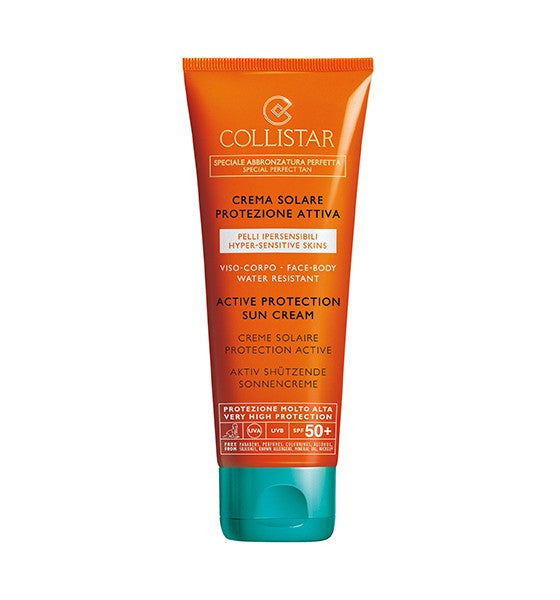 Speciale abbronzatura perfetta crema viso solare protezione attiva pelli ipersensibili spf 50