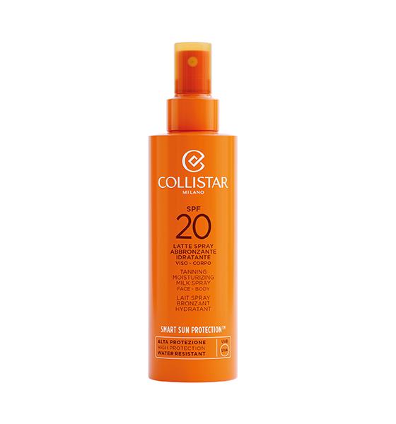 Latte spray abbronzante idratante spf 20