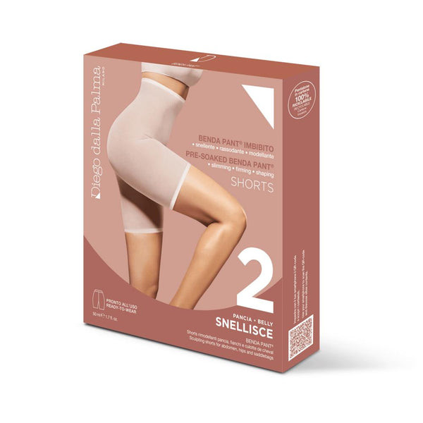 2 snellisce benda pant shorts rimodellanti pancia, fianchi e culotte de cheval