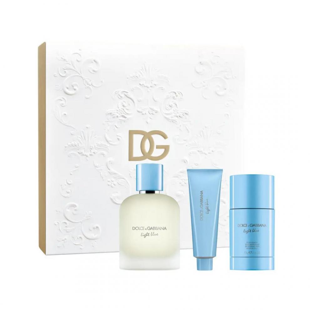 Cofanetto light blue pour homme eau de toilette 100ml + shower gel 50ml + deodorant 75ml