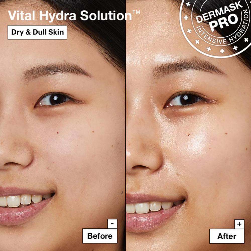 Dermask™ vital hydra solution pro - maschera viso idratante in tessuto