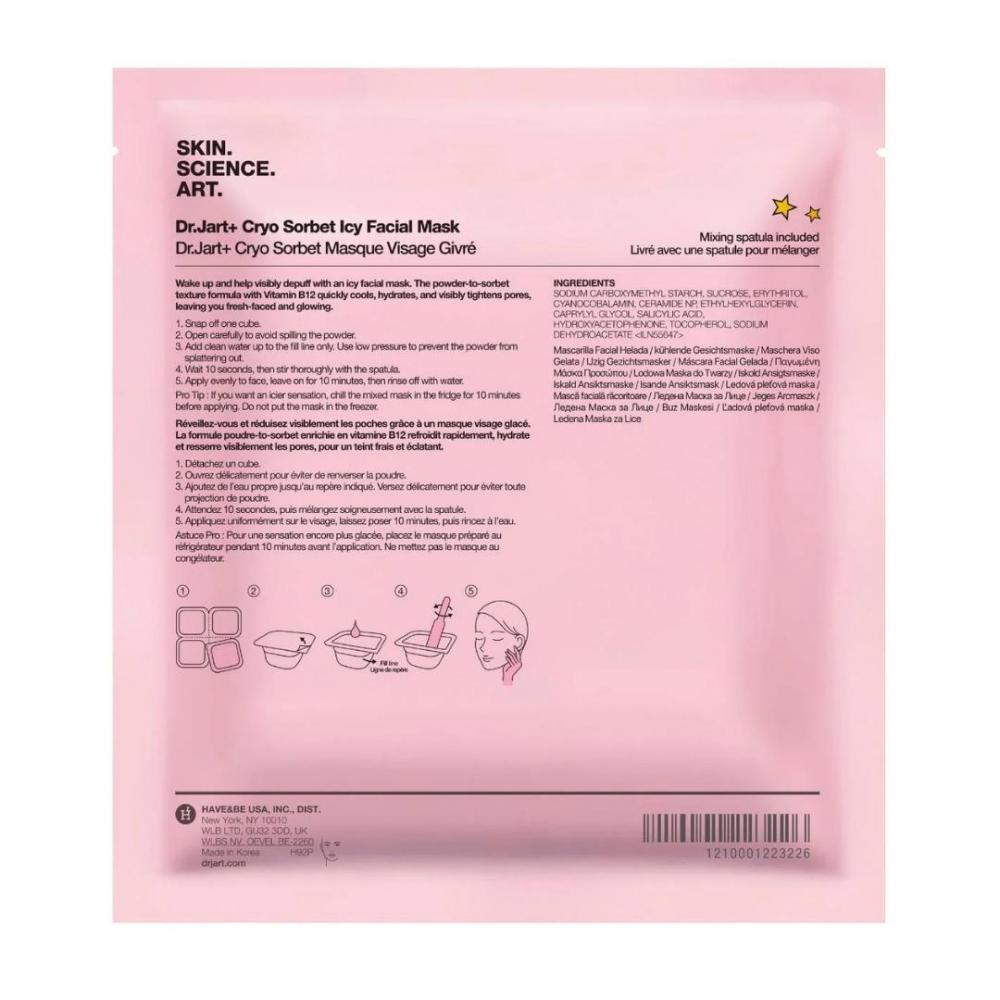 Cryo sorbet icy facial mask