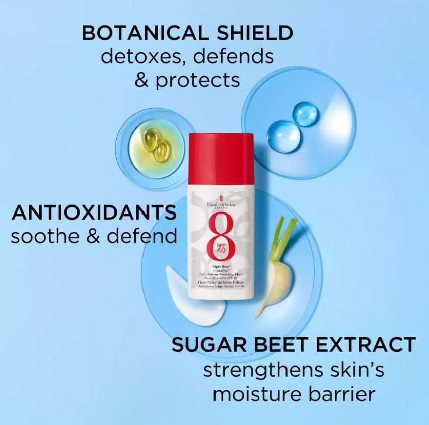 Elizabeth arden eight hour hydraplay daily defense nourishing fluid spf 40 (50 ml)