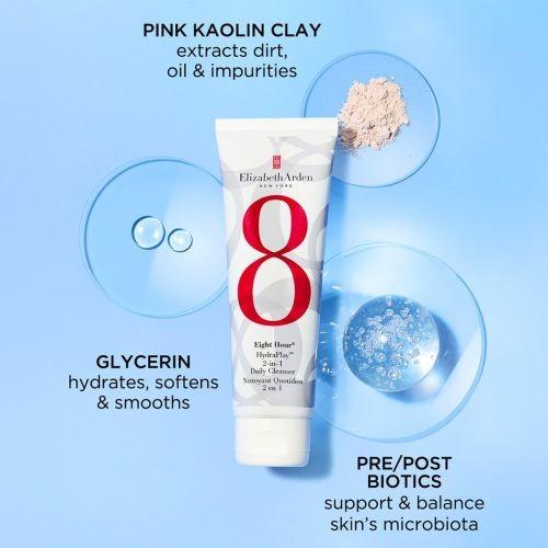 Elizabeth arden eight hour hydraplay 2-in-1 daily cleanser 125 ml