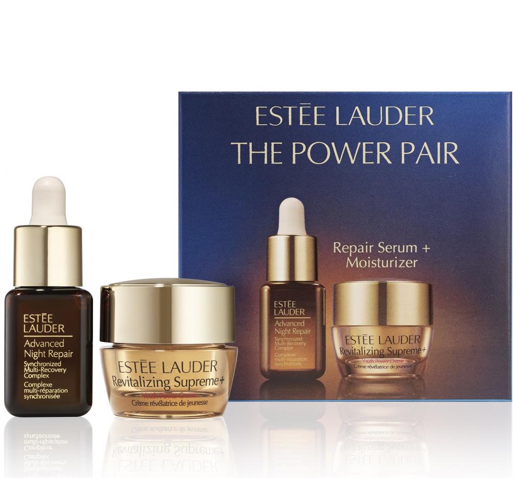 The power pair repair serum + moisturizer mini skincare set