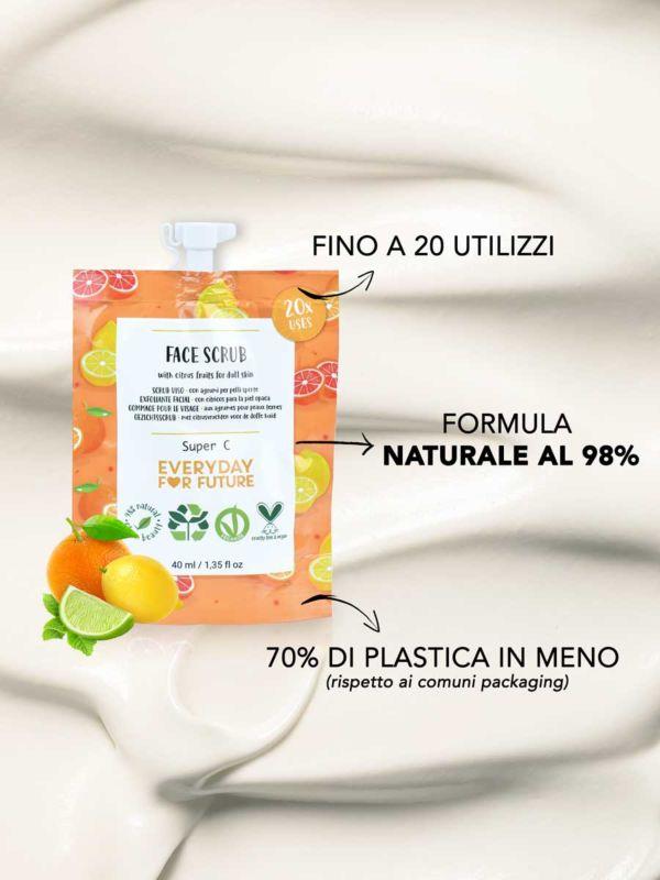 Scrub viso illuminante super c