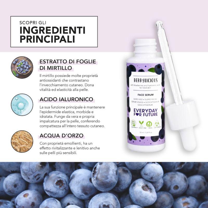 Siero viso con acido ialuronico berrylicious