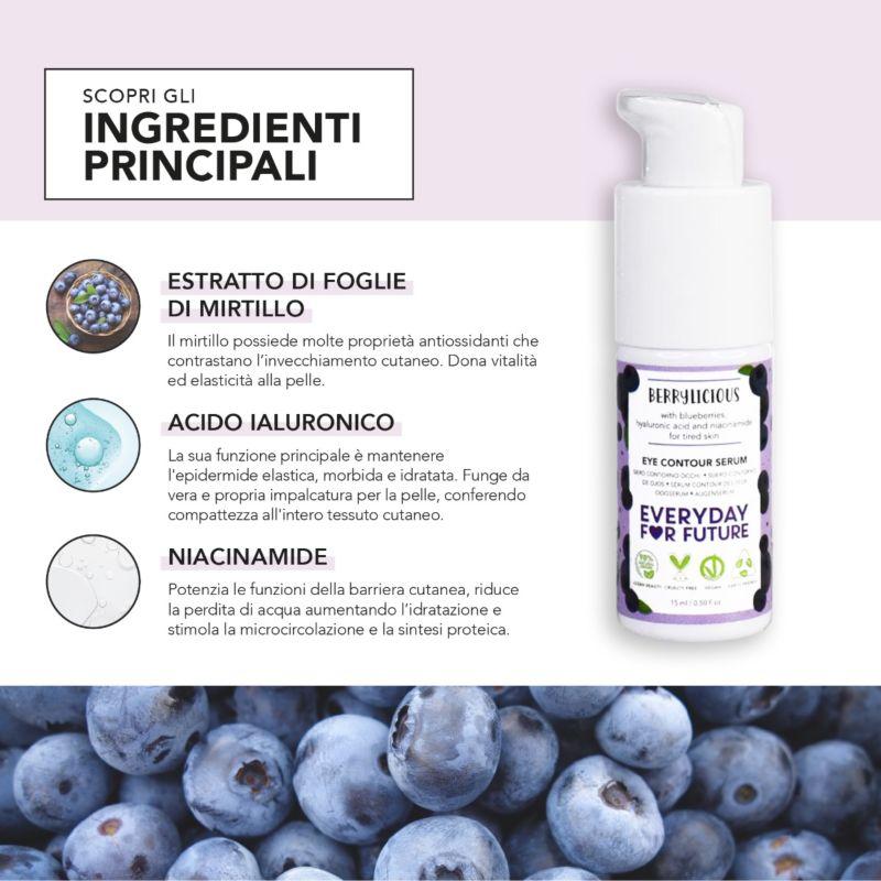 Siero contorno occhi con acido ialuronico berrylicious