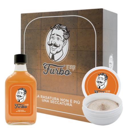 Vintage orange shaving soap cofanetto