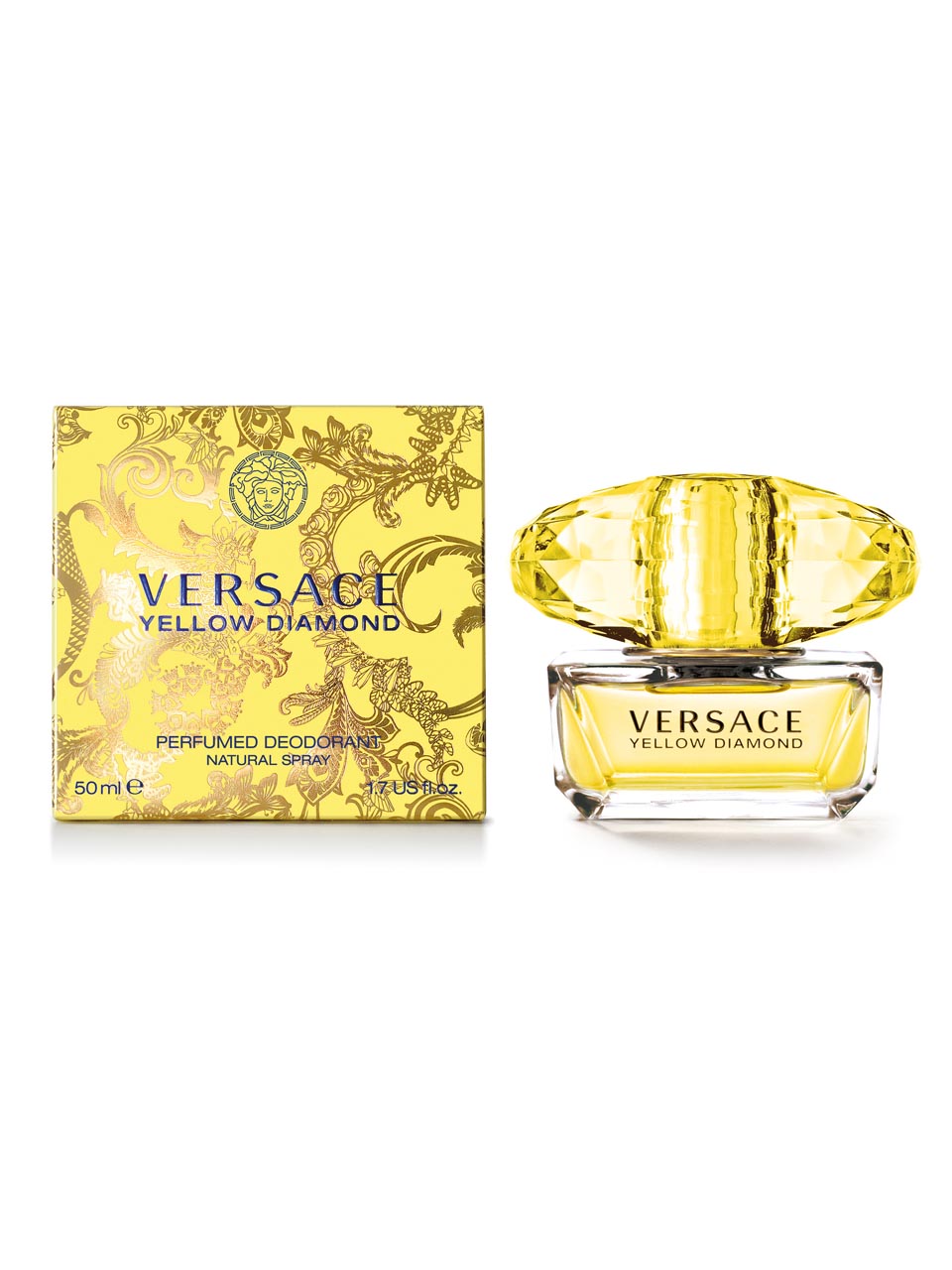 Yellow diamond perfumed deodorante spray