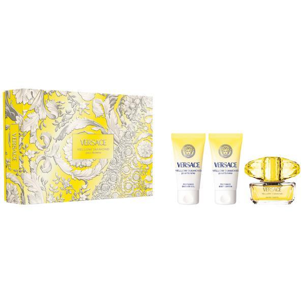 Versace cofanetto yellow diamond eau de toilette 50ml + shower gel + body lotion