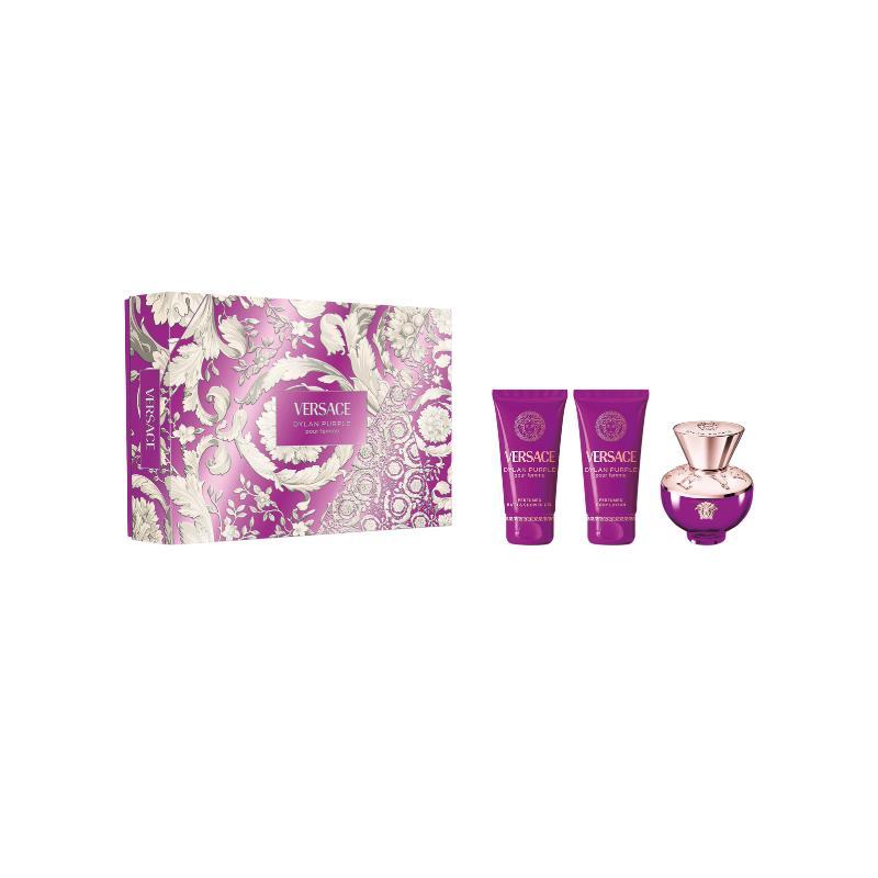 Versace cofanetto pour femme dylan purple eau de parfum 50ml + bath shower + body lotion