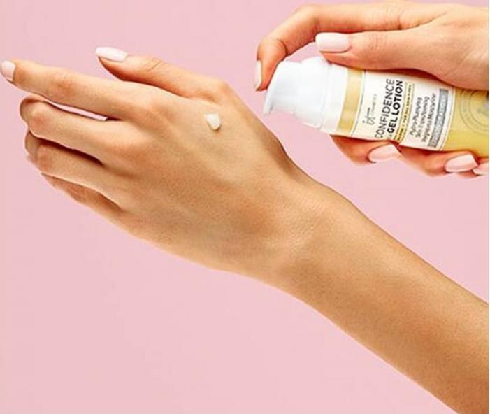 Confidence in a gel lotion soin hydratant