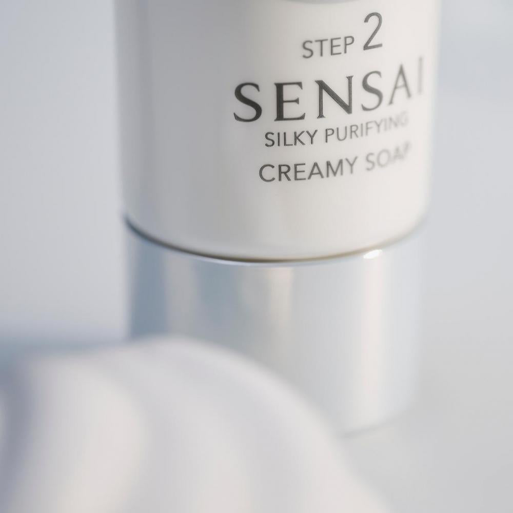 Detergente sensai silky purifying creamy soap 125 ml (step 2) - sapone detergente viso donna